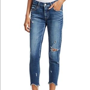 Moussy Vintage Glendale Skinny Distressed Cropped